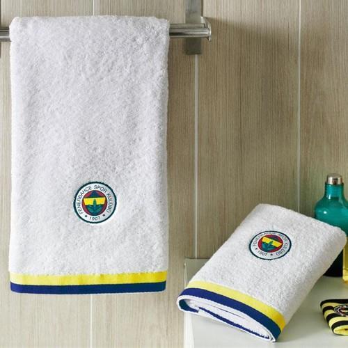 FENERBAHÇE 70*140 LİSANSLI BANYO HAVLUSU BEYAZ RENK