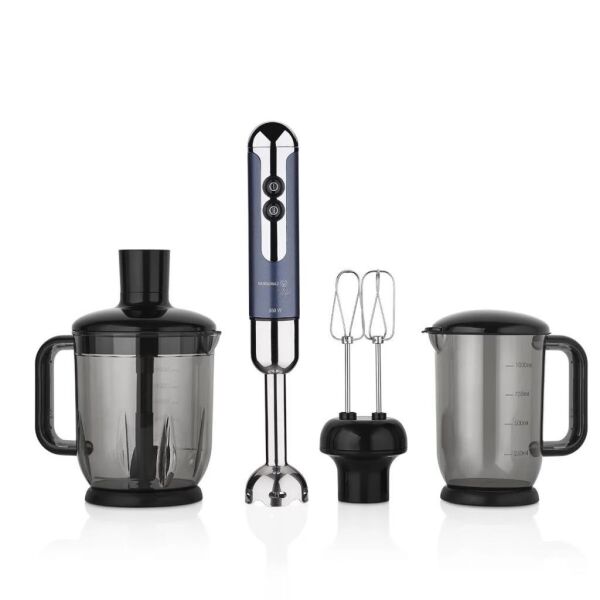 KORKMAZ A447-13 MİA MEGA DELUXE BLENDER SET AZURA/KROM