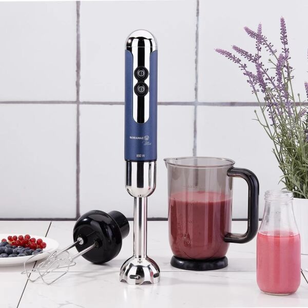 KORKMAZ A447-13 MİA MEGA DELUXE BLENDER SET AZURA/KROM