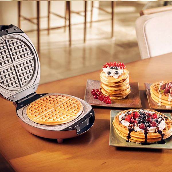 KARACA FUNDAY ÇİFT PLAKA WAFFLE VE KÜNEFE MAKİNESİ ROSEGOLD